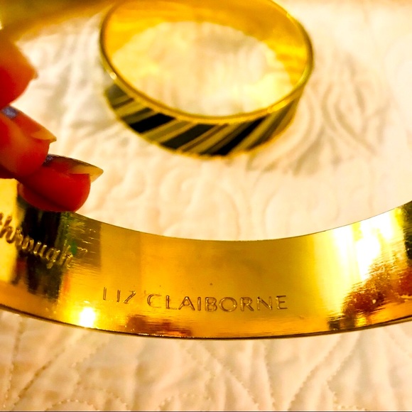 vintage Liz Claiborne Enamel Bangle Set - Picture 6 of 7